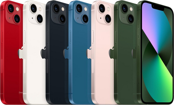 iPhone 13 lineup in all colors